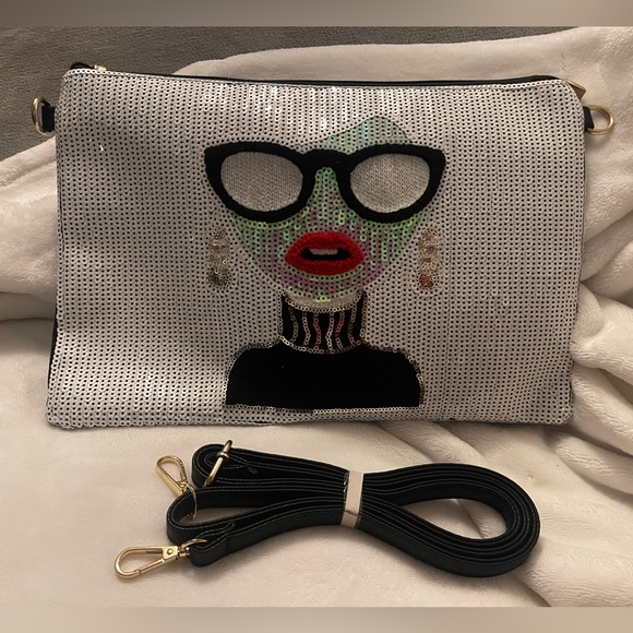 Handbags - NWOT Oversized Clutch Bag Purse,Womens Large Designer leather Evening Wristlet